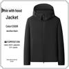 Custom Logo Outdoor Hooded Lightweight Jacket: Breathable, Comfortable, Skin-Friendly for Camping and Team Activities