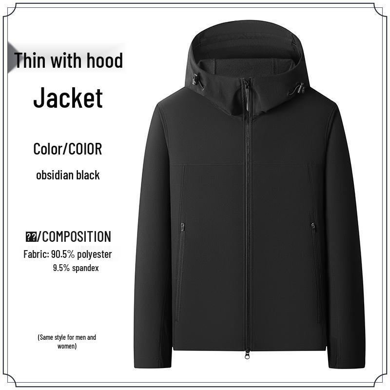 Custom Logo Outdoor Hooded Lightweight Jacket: Breathable, Comfortable, Skin-Friendly for Camping and Team Activities