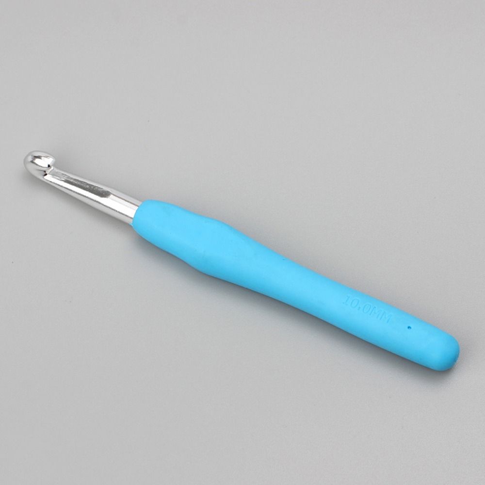 Aluminum Colorful Soft Rubber Grip 2.0-10.0mm Crochet Needles Knitting Needles  Mom's Gift