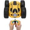Stunt 2.4G High Speed TwoSided 360 Degree Rotate Wireless RC Car Fourwheel Drive(yellow )