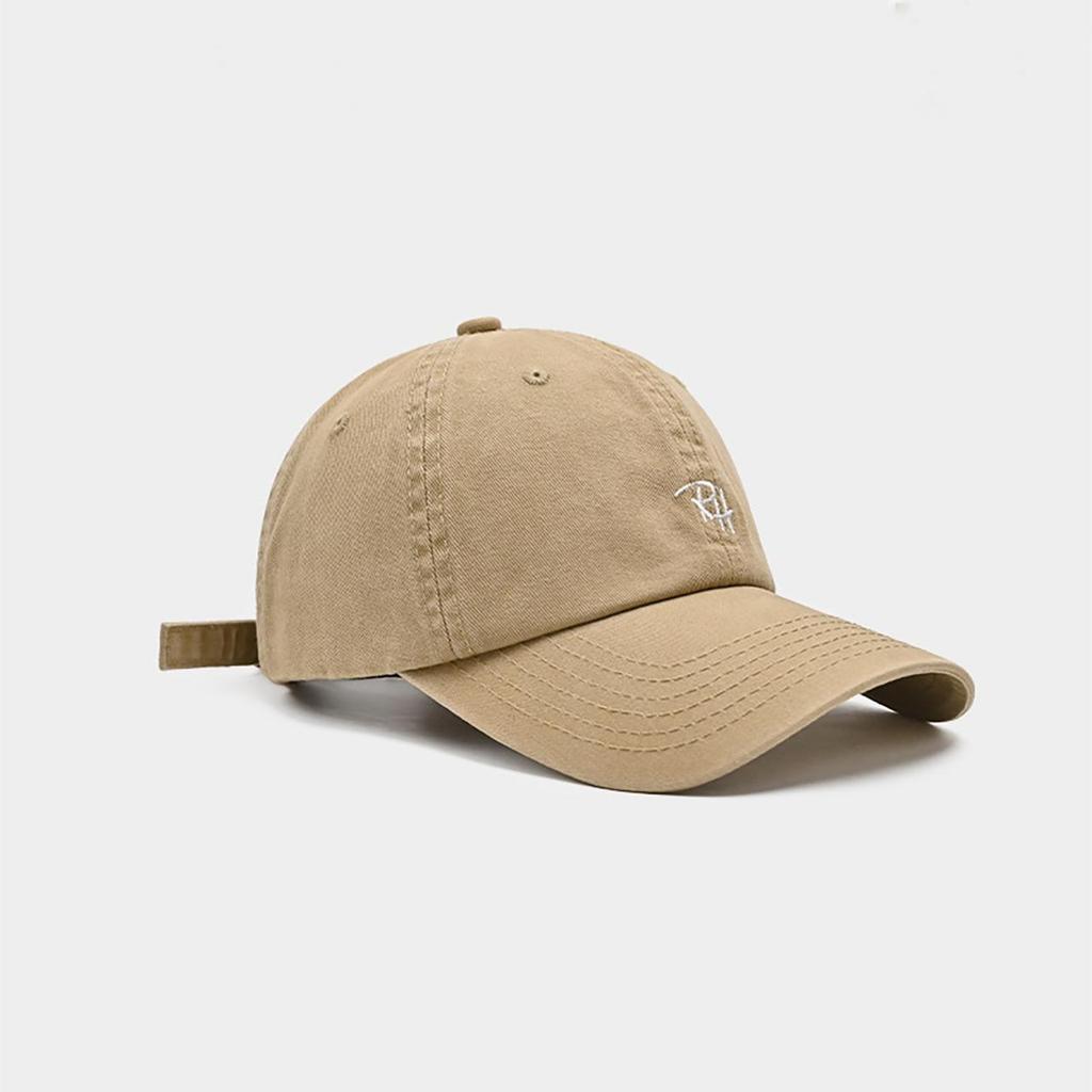 New Cotton Embroidery Letters Baseball Cap for Women Solid Color Adjustable Sunshade Hat Outdoor Hip Hop Sports Peaked Caps