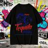 Vintage Tequila The Breakfast of Champions Print Cotton Tee 2026Summer Unisex HipHop Sport Comfort Breathable Plus Size TShirt