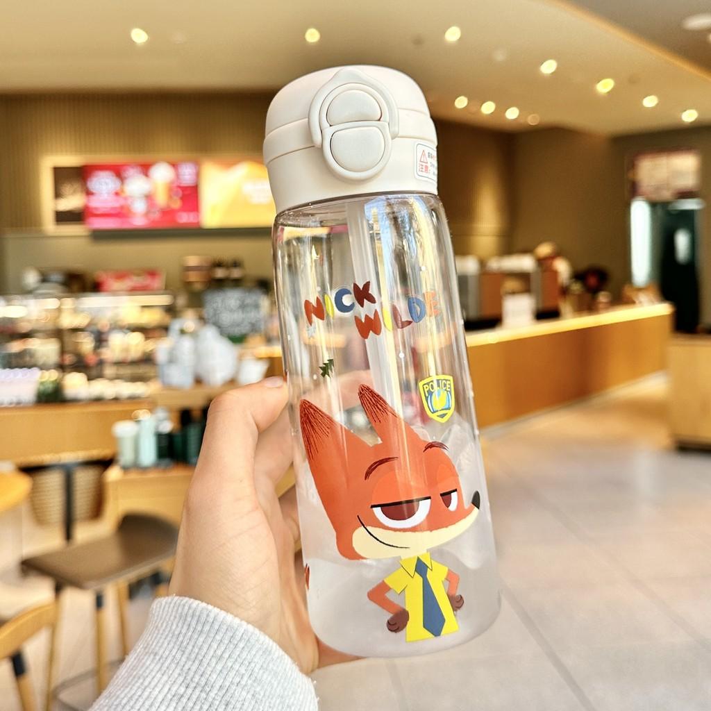 Zootopia Nick And Judy Plastic Space Cup With Locking Lid For Kids And Teens