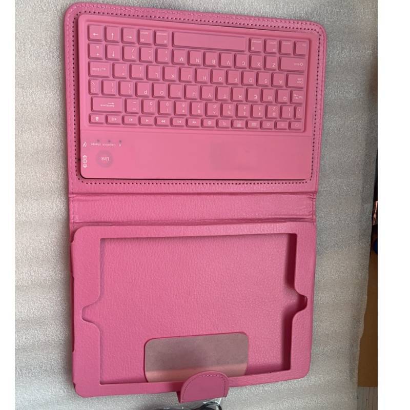 

Мини iPad Для 3 Планшетный компьютер Защитный чехол Однотонный дизайн С клавиатурой Pink-Mini3
