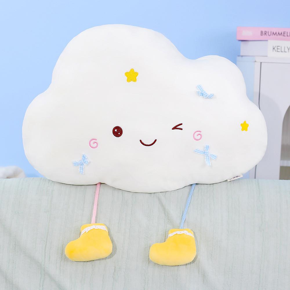 Cloud Rainbow Plush Pillow For Kids Office Chair Lumbar Support Decor Gift For Girls