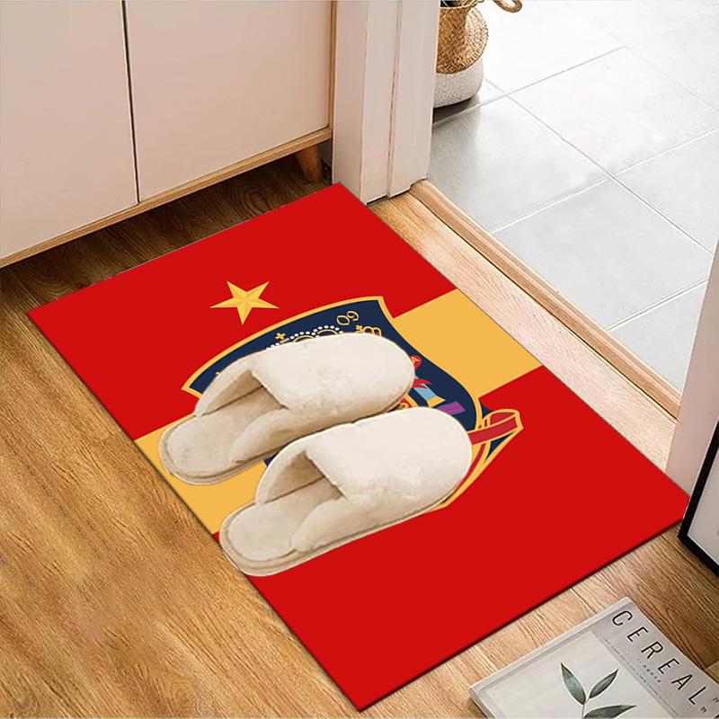 Spanish National Emblem Printed Office Carpet Chair Cushion Entryway Rug, Rugs for Living Room, Bedroom Christmas gifts