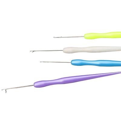 Uncino da uncinetto per parrucca a lingua fai da te in lana da maglieria uncinetto uncino per extension per capelli uncinetti da uncinetto con manico in plastica colorata