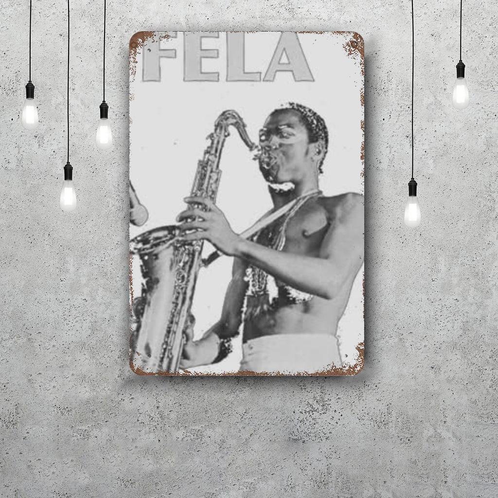 Fela Kuti Metal Signs wall decor Vintage Tin Signs Captain Metal Poster Decor for Bar Pub Club Wall Decoration