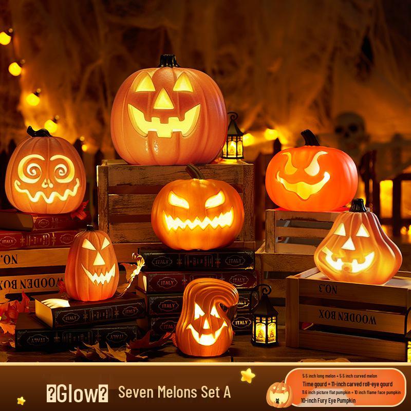 Large Luminous Pumpkin Lantern for Halloween Outdoor Theme Decorations