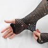 Ball Diamond Gloves Party Fishnet Elastic Mesh Gloves European and American Retro Sexy Diamond Long Gloves