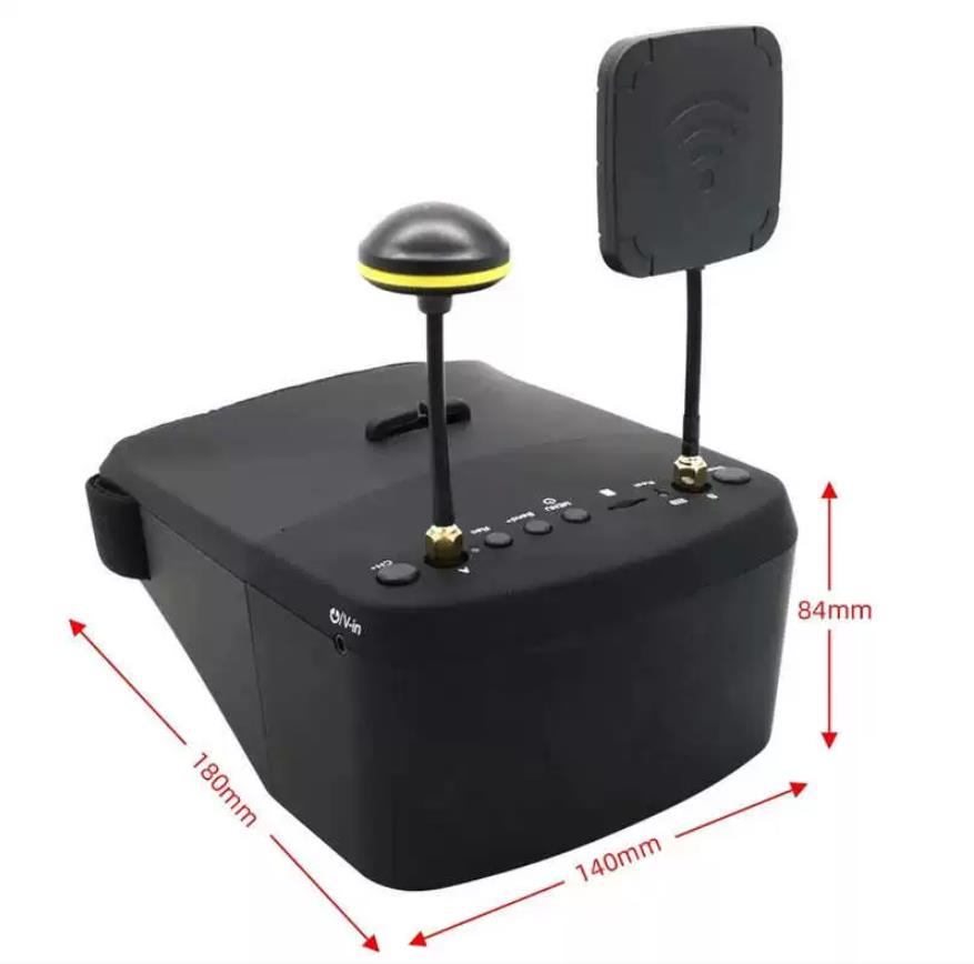 Varifocal 5.8G 40CH Diversity FPV Goggles with HD DVR 5 Inch 800*480 Video Headset - Goggles Only EV800D for FPV Drone RC Cars
