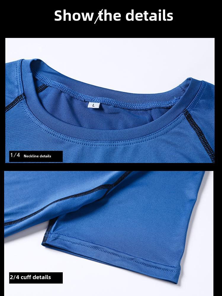 Men's Quick-Dry Running Tights & Breathable Fitness T-Shirt Set