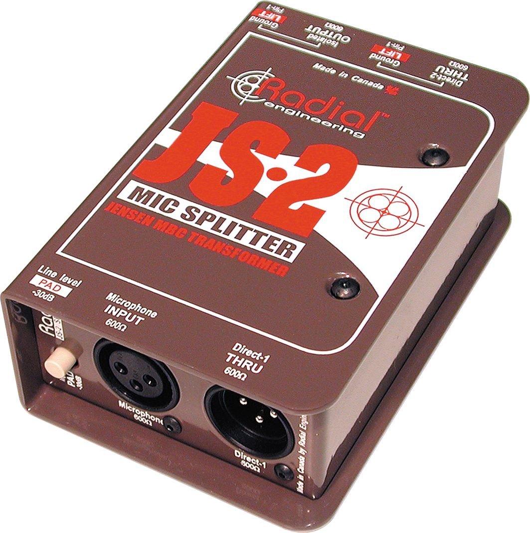 

Radial Engineering JS2 Passive Microphone Splitter Direct Box