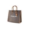 Michael Kors MK Mirella Monogram Print Detachable Shoulder Strap Tote Bag Women tote Brown 35F2G7ZT3B-BROWN