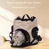 Solid Color Large Capacity Lightweight Cat Bag Outdoor Portable Pet Bag Outdoor Portable Pet Bag Winter Warm Cat Bag