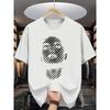 Herren Sommer T-Shirt mit Kurzarm und '' Buchstabe Aufdruck - Lässiges Rundhals Atmungsaktives Oberteil, Kurzarm Sommerkleidung für Heißes Wetter, Maschinenwaschbar