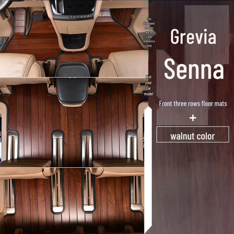 2024 Toyota Granvia Sienna Индивидуальные деревянные коврики в салон - Полное покрытие