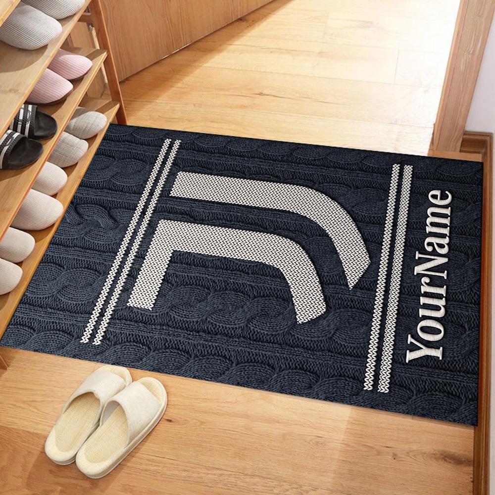 Juventus Customize Your Name Carpet Suitable for Playrooms Living Rooms Dining Room Balcony Antislip Carpet Anime Office Decor Wedding Party Gift