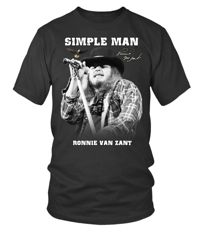 Lynyrd Skynyrd - Ronnie Van Zant 'Simple Man' Unisex Cotton T-Shirt, Size S-5XL