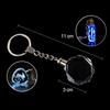 1PCS Free Personalized Gift Glow Keychain Gift with LED Light Love Family Holiday Commemorative Pendant Photo Keyring