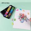 Boyixuan Eco-Friendly 24-Color Watercolor Paint Set In Portable Tin Box for Beginners