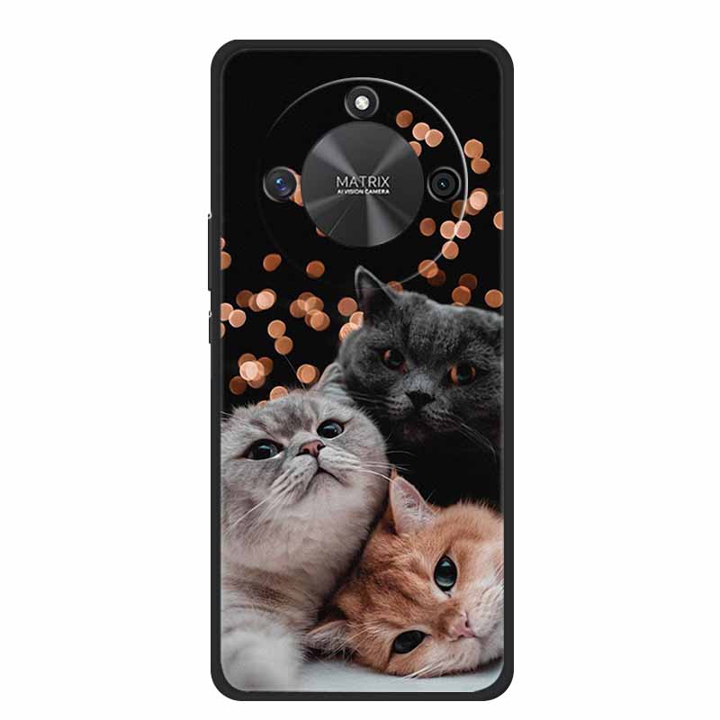 Phone Case For Honor X60 5G Back Cover Case HonorX60 Black Silicone Soft Funda For Honor X9c Smart Case HonorX9c Smart Coque Bag