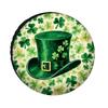 St. Patrick's Day Watercolor Lucky Clover Leprechaun Hat Polyester Spare Tire Cover, Sun and Dust Protection