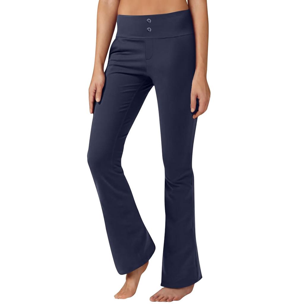 Yoga Pants For Women Dressy Business Casual Pull On Slacks High Waisted Stretchy Work Pants With Pockets