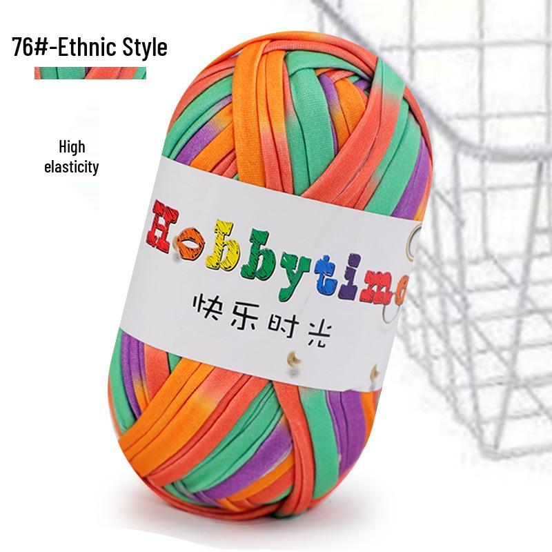 Cloth Strip Yarn DIY Crochet Kit: Handmade Bag, Knitting Material for Cushions, Carpets, and Dolls
