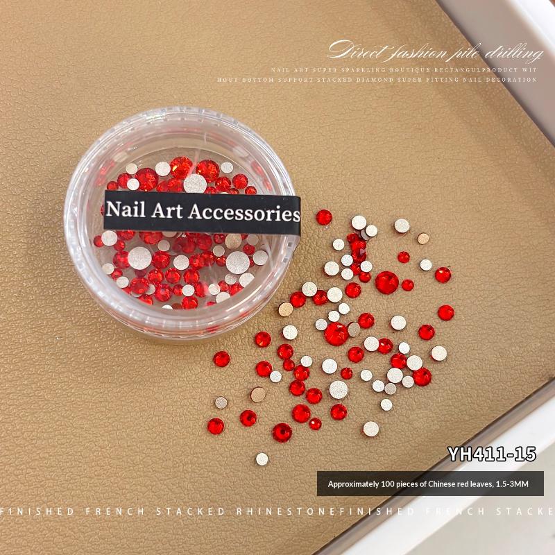 100Pcs 1.5-3Mm Glass Crystal Non Hotfix Rhinestones Craft Supplie Flatback Glitter Stones Nail Art Decorations Diy Accessories