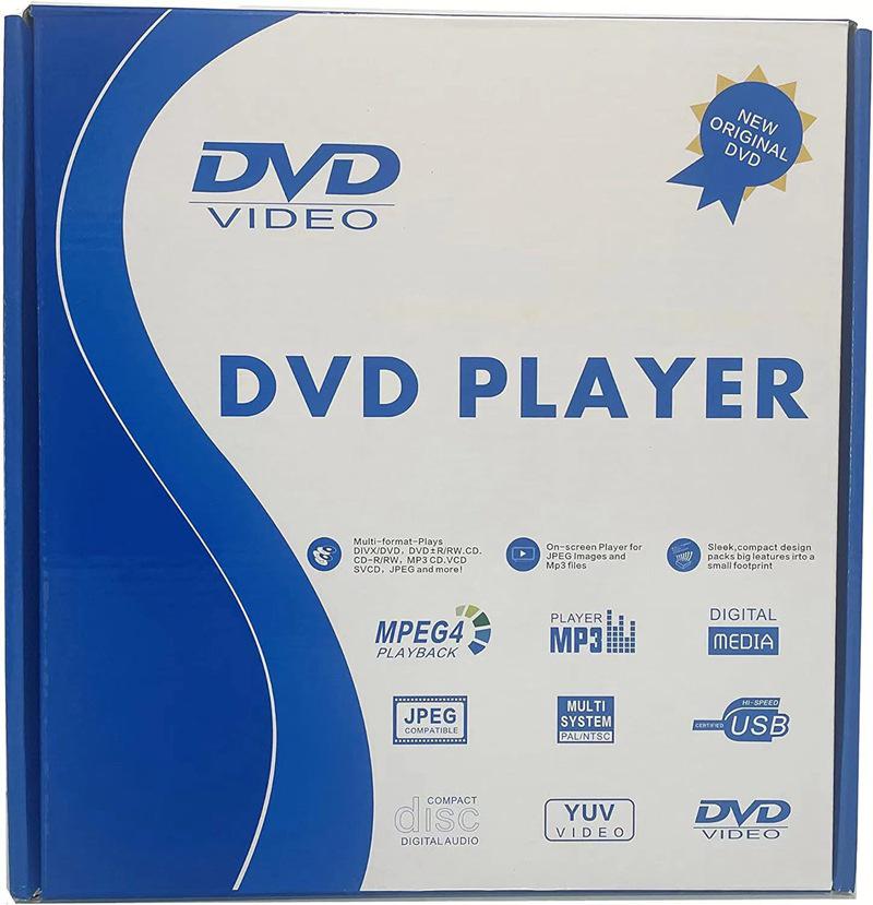 Mini CD, DVD, EVD a VCD přehrávač s vysokým rozlišením pro děti