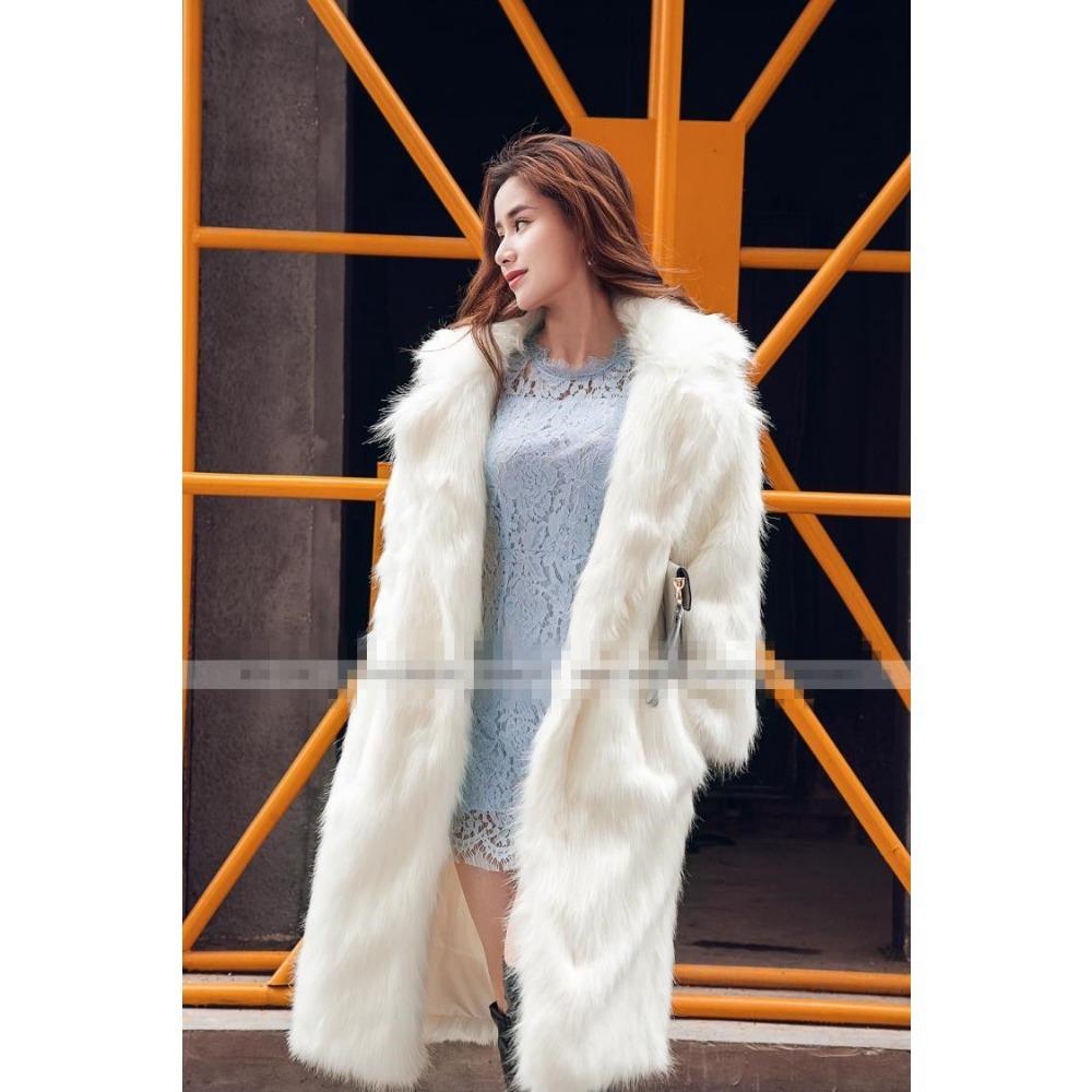 Autumn and Winter New Imitation Fox Fur Coat Mid-length Fur Coat Women's Loose Fashionable Warm Coat