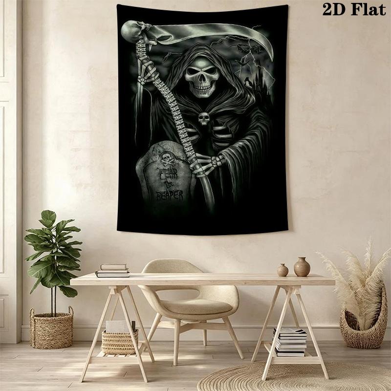 Dark Fantasy Reaper Tapestry Tapestry Wallmounted Fashion Print Soft Wall Decoration Wall Covering Decoration