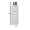 [.co.jp Exclusive] Wahei Freiz Time Marker Water Bottle with Graduated Markers, 560ml, Clear White, Perfect for Water Bottles, Sports Bottles, BPA-Fre