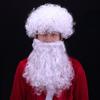 Funny Christmas Cosplay Props Festival Party False Beard Santa Mustaches Curly Wigs Santa Wig