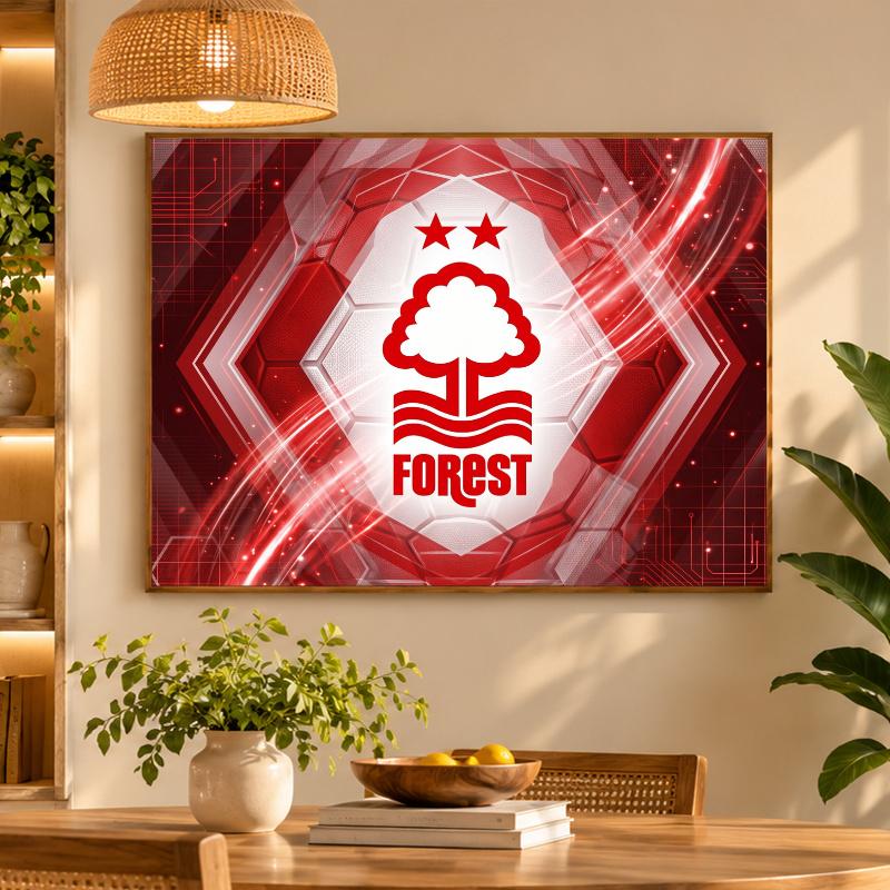 5D Diamond Painting Nottingham Forest Football DIY Full Drill Diamond Art Kit Home Decoration