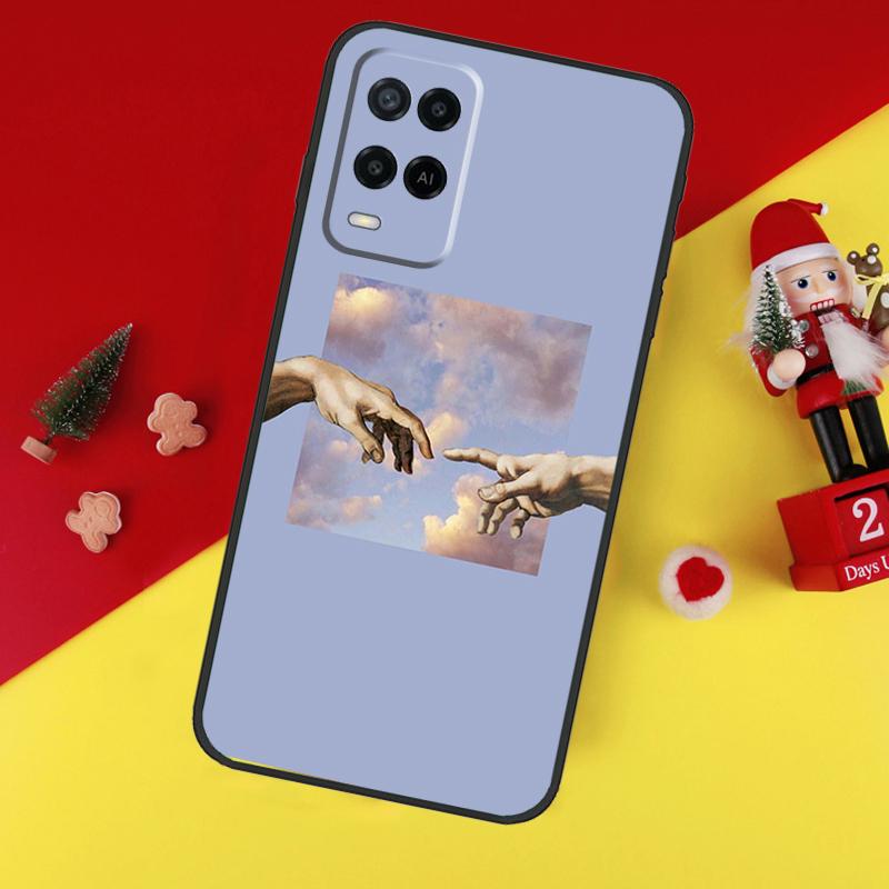 Michelangelo Art Case For Oppo A78 A98 A18 A38 A58 A5 A6 Pro A54 A74 A94 A17 A57 A80 A60 A40 A96 A76 A16 A15