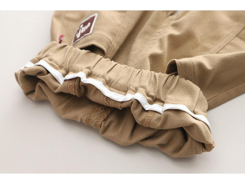 Boys' Striped Bear Vest & Long Sleeve 3-Piece Set - Spring/Autumn Fashion