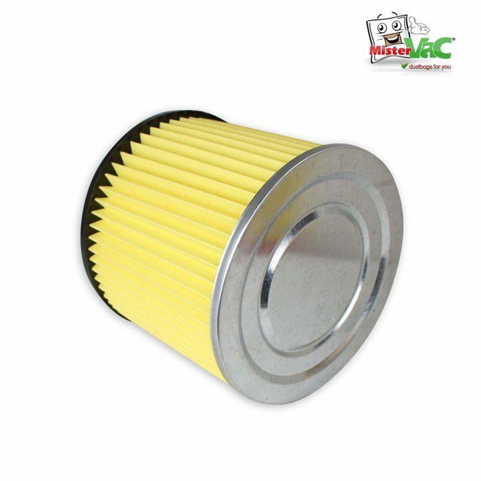 Filtre - MisterVac - Thomas Inox 1420 - Cartouche filtrante d'origine - 500 g - 20 x 20 x 18 cm