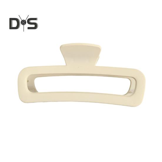 

Геометрия когтя для волос Прямоугольная форма Нескользящие зубцы Зажим для волос с задней частью Пластиковый крепкий захват Аксессуары для волос бежевый