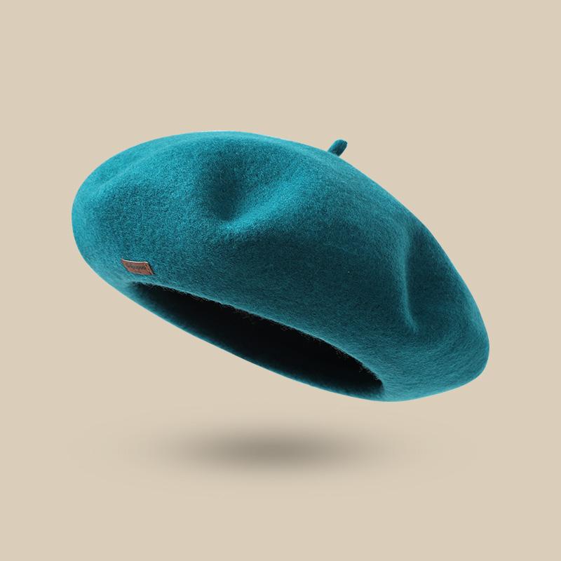 Custom Autumn Winter Multi Color Travel Warm Wool Beret Hats for Ladies