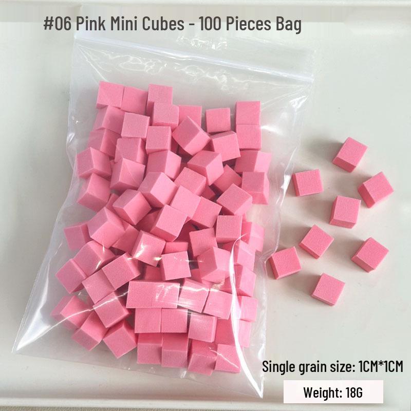 Mini Tofu Block Gradient Blush Sponge & Nail Art Tool Set