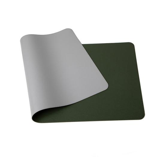 Stain Resistant Mouse Pad Strap Design Faux Leather Decorative Smooth Surface Mouse Cushion for Home