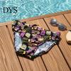 Men Swim Shorts Swimming Trunks Mid-rise Multi Printing Design Quick Swimwear Drying Breathable Briefs Sun-Resistant