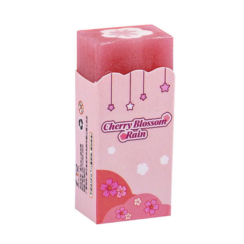 Creative Sakura Sandwich Gift Eraser Childrens Cute High Looking Less Chip Primary Kawai School Students Slicable Stationery