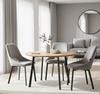 SIENA upholstered chair, gray velvet