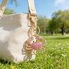Keychain Pendant DIY Accessories Sparkling Faux Crystal Beads Crab Charm Key Ring Backpacks Handbags Accessories