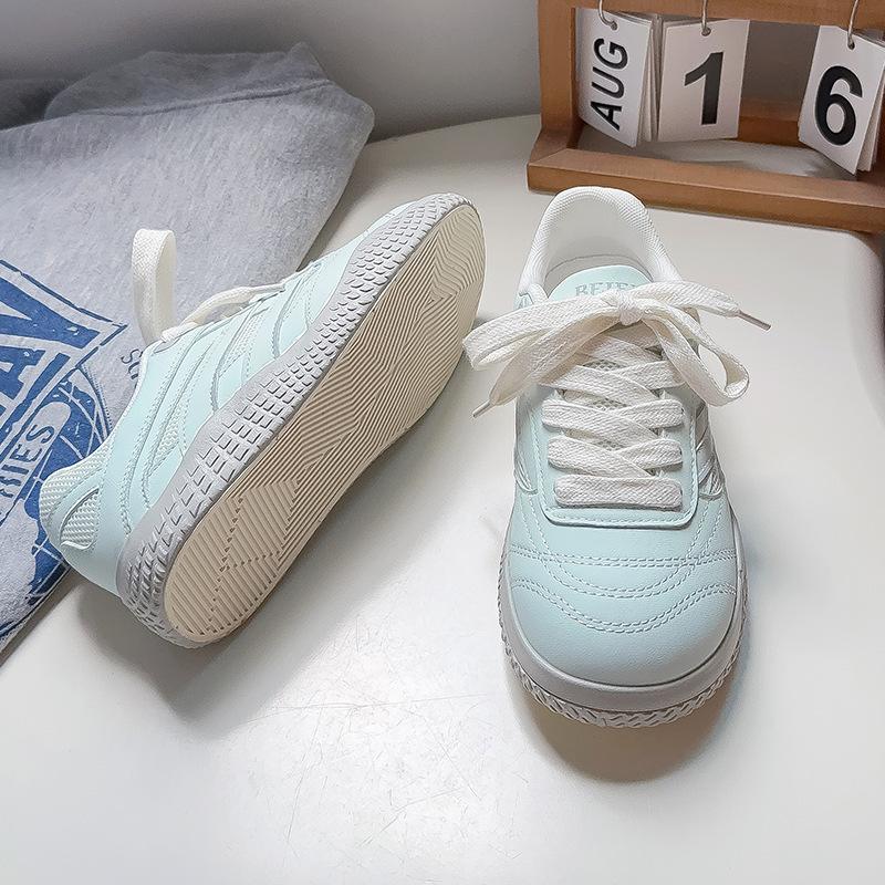 

Pink German training shoes female ugly cute summer new chic niche Korean version breathable sports Forrest Gump white shoes board shoes tide 40