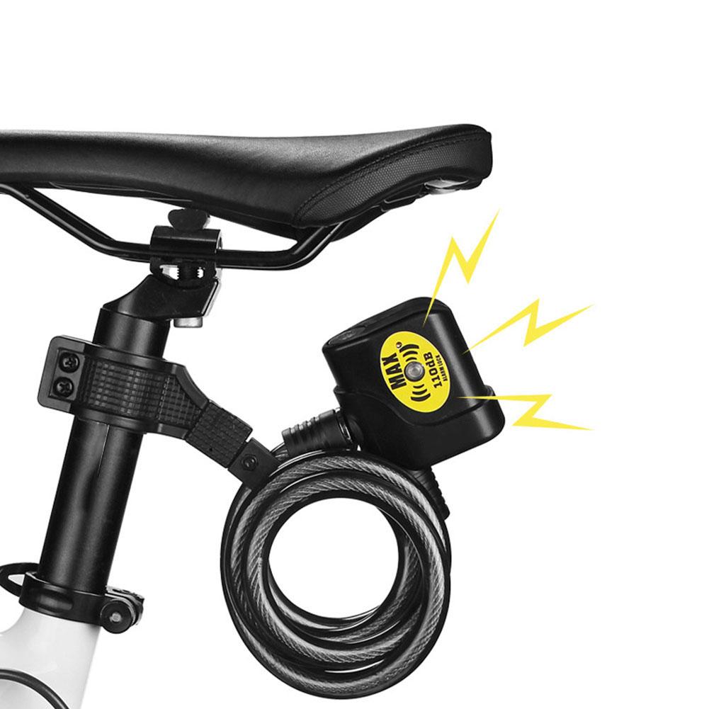 Elektronisches 110dB Alarm-Kettenschloss Diebstahlschutz für Fahrrad Motorrad