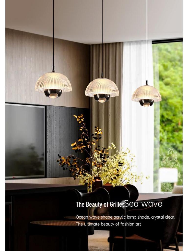 Minimalist Italian Three-Head Chandelier - Luxury Flower Bud Dining Table Light